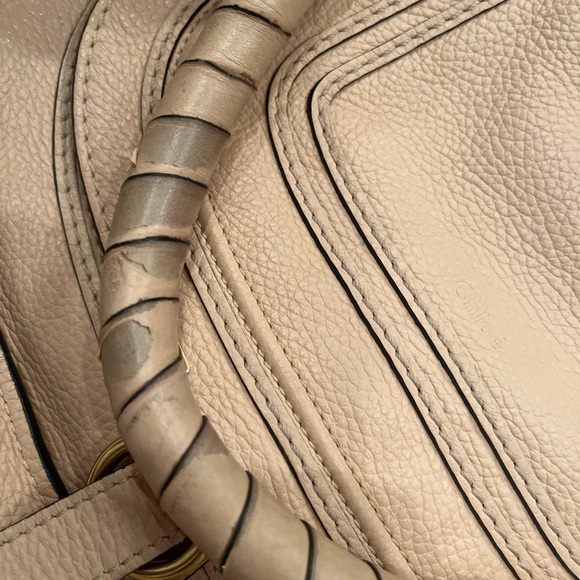 Like New Medium Chloe Marcie Satchel Nude Pink - Picture 14 of 16